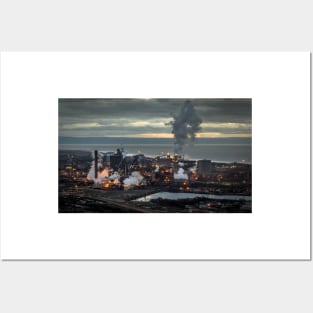 Smoke Towers, Port Talbot Steel Works - 2014 Posters and Art